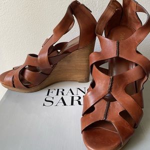 Cole Haan cutout Leather Wedge Heels